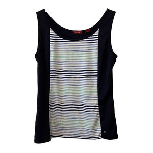 Izod blue stripe tank, medium